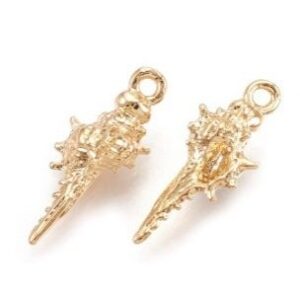 Stainless Steel 18k Gold Plated Conch Shell
