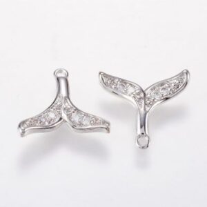 Crystal Studded Dolphin Tail