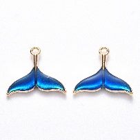 Turquoise Enamel Mermaid Tail
