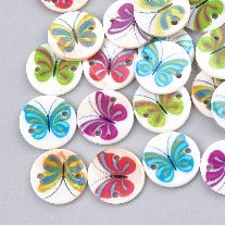 Mother of Pearl Multicolored Butterfly
