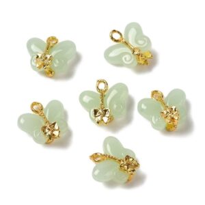 Jade & Gold Butterfly Knot
