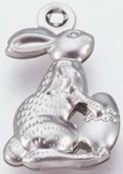 Stainless Steel Silver Easter Bunny