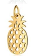 Stainless Steel 18K Gold Plated Pineapple