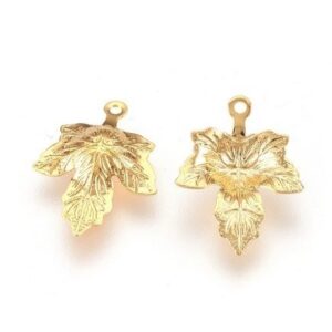 Gold Stainless Steel Electroplated Leaf