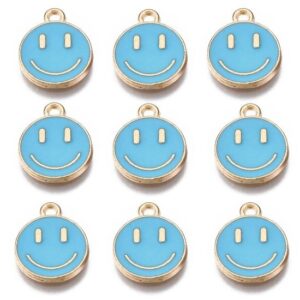 Blue & Gold Smiling Face