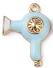 Turquoise & Gold Enamel Hair Dryer