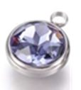 Stainless Steel Alexandrite (June) Birthstone