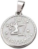 Stainless Steel Silver Sagittarius Zodiac Sign