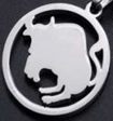 Stainless Steel Silver Taurus Zodiac Sign