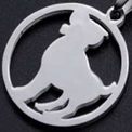 Stainless Steel Silver Aries Zodiac Sign