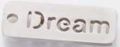 Stainless Steel Silver "Dream" Word
