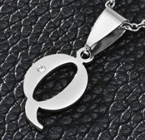 Stainless Steel Silver Letter "J"