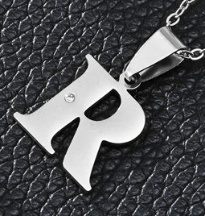 Stainless Steel Silver Letter "J"